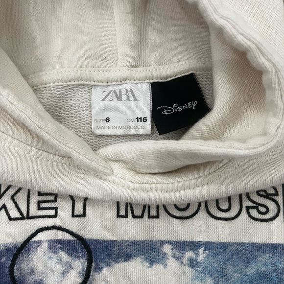 Zara Kids Mickey Mouse Hoodie Sweater - Picture 6 of 7